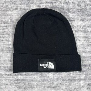 The North Face Beanie Hat Adult One Size Black Fleece Lined Cuffed Beanie
